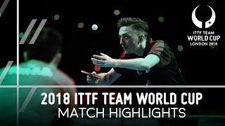 2018 Team World Cup Highlights I Fan Zhendong vs Liam Pitchford 12 [upl. by Eugor]