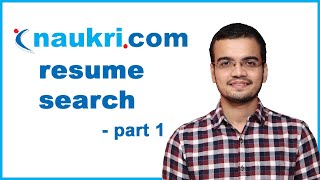 How to search resumes on naukricom portal Hindi [upl. by Walli]