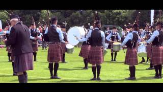 Lothian amp Borders Police Pipe Band 2012 European Championships [upl. by Ainniz]