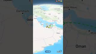 New Delhi  India to Zanzibar Islands  Tanzania  Africa Travel map route animation via Dubai UAE [upl. by Lissner]