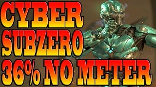 Mortal Kombat X TRIBORG Combos  CYBER SUBZERO COMBO TUTORIAL [upl. by Filide371]