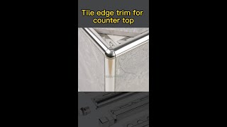 How to install round tile edge trim for counter top [upl. by Grata]