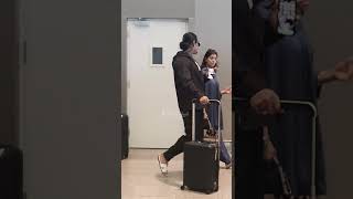 varalakshmi with hubby nicholai sachdev Papped at airport [upl. by Follansbee]