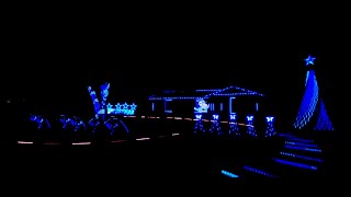 Bluey Theme Song Dance Remix  2023 Christmas Light Show [upl. by Akenot]