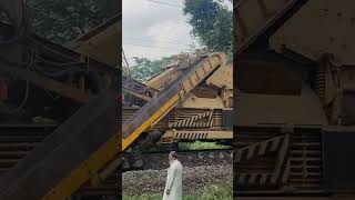 The Ballast Cleaning Machine  RM 8092 U  Indian Railways  ErNitinJoshi [upl. by Schriever]