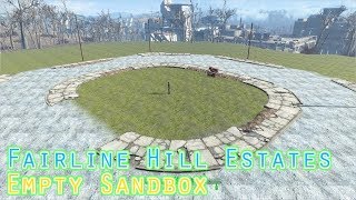 PS4版fallout4フォールアウト4 Mod Fairline Hill Estates Empty Sandbox [upl. by Hallock385]