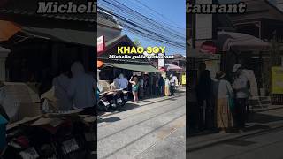 Popular Michelin Guide Khao Soy Restaurant Chiang Mai [upl. by Annawek]