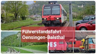 Führerstandsfahrt im Domino der S22 von Oensingen nach Balsthal [upl. by Cyma]