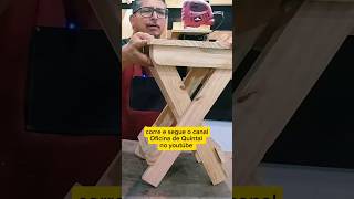 Banquinho dobrável feito com palete diy ferramentas dicas woodworking wood marcenaria pallet [upl. by Kosel]