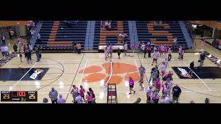 Lawrenceburg High School vs Milan High School Womens Varsity Volleyball [upl. by Nesyaj]