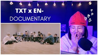 TXT amp EN BACKSTAGE TXT x EN DOCUMENTARY  REACTION [upl. by Licht254]