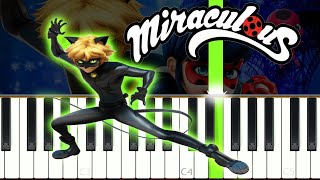 Miraculous Ladybug  Lukas Tune for Marinette  Piano Tutorial [upl. by Riaj477]