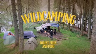 Group WildCamping in a forest [upl. by Elumas]