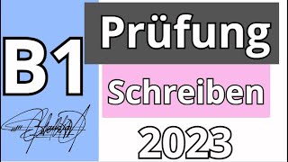 B1 Prüfung gast Schreiben Neu Modell DTZ 2023 [upl. by Noslien]