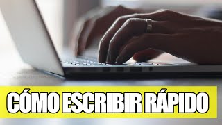 Cómo Escribir Rápido en el Teclado Mecanografia [upl. by Azarria]