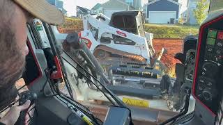 Scraping Lots with bobcat T66 [upl. by Ranger]