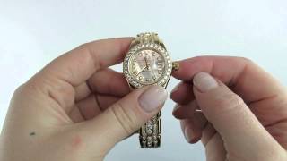 Rolex Lady Datejust Triple Row Diamond Pearlmaster Watch Review [upl. by Bauske]