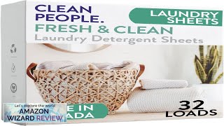 The Clean People Laundry Detergent Sheets Hypoallergenic Laundry Soap Ultra Review [upl. by Gehlbach]