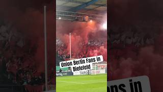 Union Berlin Fans mit Pyro🔥 in Bielefeld ultras pyrotechnik dfbpokal eisernunion [upl. by Averil]