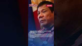 ExPresident Duterte Cheers Trump on Winning uselection2024 [upl. by Damita]