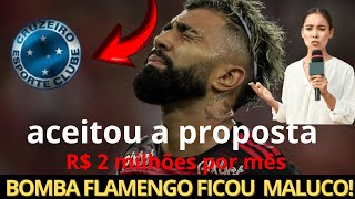 EXPLODIU AGORA FLAMENGO ABRIU MãO CHEGADA DE GABIGOL AO CRUZEIRO CONTRATAÇÃO HISTÓRICA [upl. by Shaylynn]