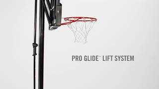 How to adjust the height on the Spalding Pro Glide Basketball Hoop [upl. by Rufena]