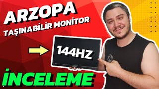 TÜRKİYEDE İLK İNCELEME  ARZOPA 144HZ PORTABLE MONİTÖR [upl. by Dessma]