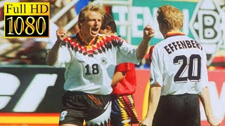 Germany  Spain World Cup 1994  Full highlight  1080p HD  Lothar Matthäus  Jürgen Klinsmann [upl. by Ekram336]