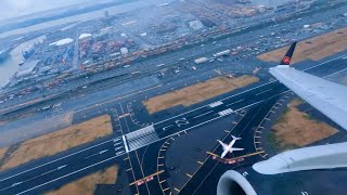 Air Canada Embraer 175 Takeoff from Newark [upl. by Auberta]