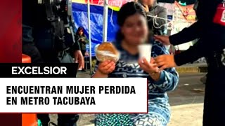 Encuentran a mujer desorientada en Metro de la CDMX [upl. by Ransom399]