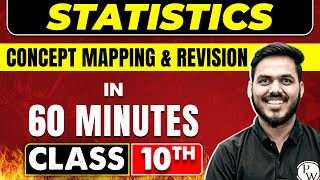 STATISTICS in 60 minutes  Maths Chapter  14  Class 10th Boards [upl. by Ulrikaumeko974]