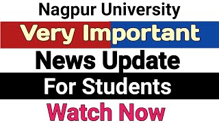 RTMNU Nagpur University Important Updates For Students rtmnu University exam news today rtmnu [upl. by Alabaster]