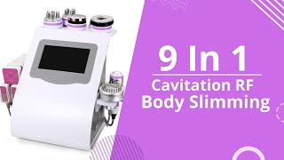 9 in 1 Cavitation Machine  Ultrasonic Cavitation Machine  Cavitation RF Radio Frequency Machine [upl. by Alana]