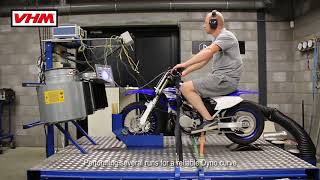 Yamaha YZ65 2018 Dyno test with VHM cylinder head full [upl. by Arv]