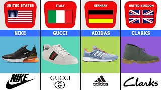 Shoes Brands From Different Countries  pt1 [upl. by Pansie]