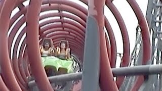 Viper Roller Coaster Six Flags Great Adventure OffRide POV [upl. by Haneehs180]