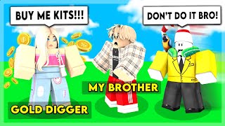 GOLD DIGGER Tried SCAMMING My Brother Then THIS HAPPENED Roblox Bedwars [upl. by Novel]