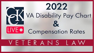 2022 VA Disability Pay Chart and Compensation Rates [upl. by Donnenfeld]