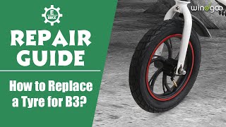 Electric Bicycle Repair Guide  How to Replace a Tyre for B3 [upl. by Palestine]