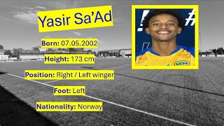 Yasir Sa’Ad  Winger [upl. by Eiddet]