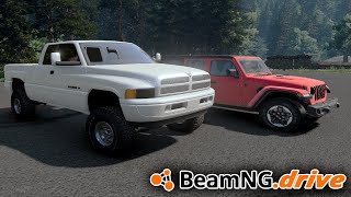 TAKING OUR REAL LIFE RIDES OFFROAD WILL THEY DO GOOD  BeamNGdrive MP [upl. by Eimorej]