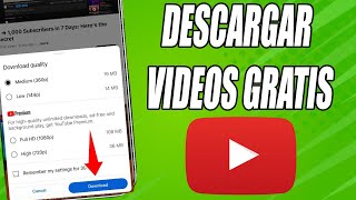 Como Descargar Videos de Youtube en Celular 2024 [upl. by Adnilrev]