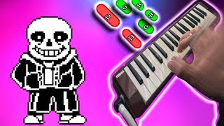 undertale Megalovania 🎹 FACIL ver Tutorial Melodica 32 keys [upl. by Seidler]