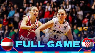 Austria v Croatia  Full Basketball Game  FIBA Womens EuroBasket 2025 Qualifiers [upl. by Rann]