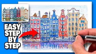 URBAN SKETCHING Tutorial For Absolute Beginners [upl. by Junius]