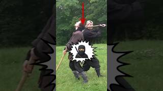 NINJA SWORD FIGHTING 🥷🏻 How To Do Ninjutsu Kiri Age  NINJATO vs KATANA Shorts [upl. by Inah37]