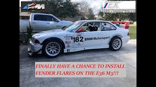 BMW E36 M3 race car finally is getting Fender Flares [upl. by Safoelc775]