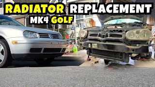 MK4 Golf Radiator replacementALL this for a radiator [upl. by Danila]