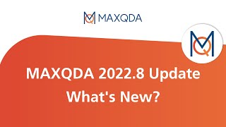 MAXQDA 20228 Update Whats New [upl. by Sinnylg]