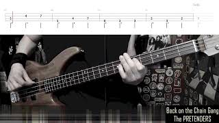 Back On The Chain Gang  Pretenders  Bass Cover [upl. by Crispas]